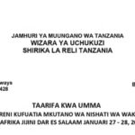 RATIBA ya TRENI January 27-28, 2025